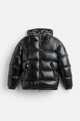 “Black Force Puffer” – Herren Pufferjacke in Glanzoptik | Welalux Men