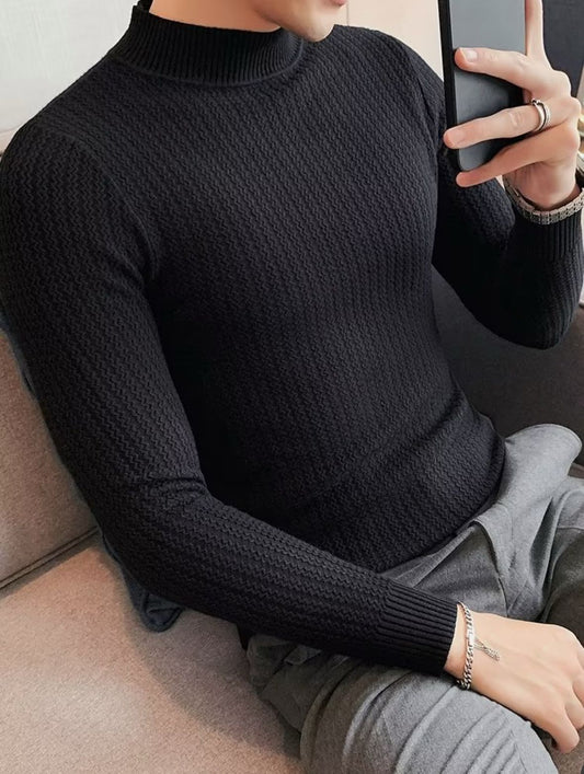 Herren Strukturpullover