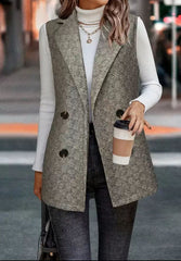 „Stil-Klassiker: Damen Long-Weste Élégance Urban”