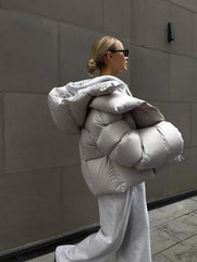 „FrostGlow Puffer Jacket” – Winterjacke in Premium-Look