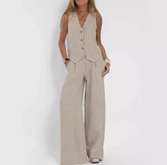 Leinen-Liebe: Eleganter Sommer-Zweiteiler