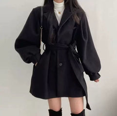 Eleganza – Oversized Belted Wool Coat”