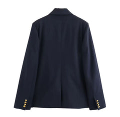Eleganz Pur – Der Navy-Gold Blazer”