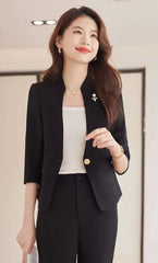 EleganzBlüte – Damen Blazer Set