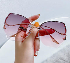 Kristallblick – Oversize Luxus-Sonnenbrille