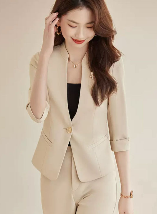 EleganzBlüte – Damen Blazer Set