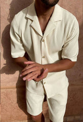 Rippen-Resort Set „Sandro“