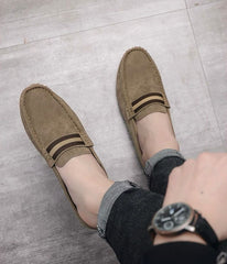 „Baristo“ – Herren-Slipper aus Veloursleder