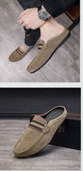 „Baristo“ – Herren-Slipper aus Veloursleder