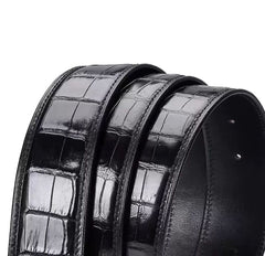 „Eleganzgürtel Nero”Krokodilleder
