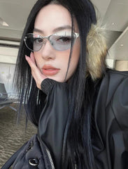 Eisglanz Shades – Luxus-Sonnenbrille in Silberoptik