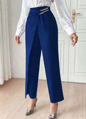 Eleganza Chain-Trousers – Royal Blue