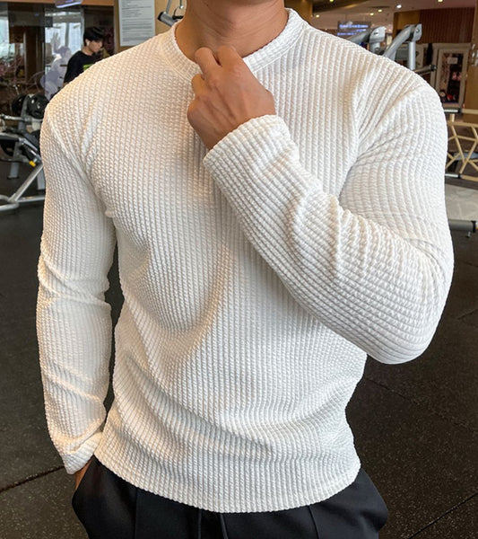 „Herrenpullover mit Relieftextur”