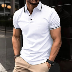 „Polohemd mit Kontrastdetails“