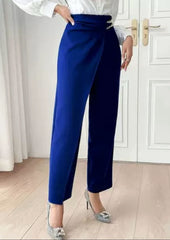 Eleganza Chain-Trousers – Royal Blue