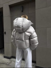 „FrostGlow Puffer Jacket” – Winterjacke in Premium-Look