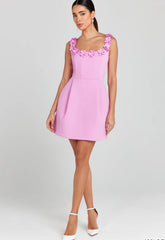 Ärmelloses Trägerkleid mit Blumenmuster