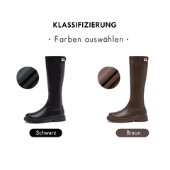 “Midnight Elegance Boots” – Klassische schwarze Premium-Stiefel