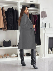 “Luxe Classic Coat” – Eleganter Wollmantel mit Knopfleiste | Welalux