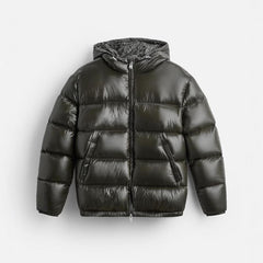 “Black Force Puffer” – Herren Pufferjacke in Glanzoptik | Welalux Men