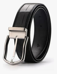 „Eleganzgürtel Nero”Krokodilleder