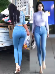 Damen Push-Up Fitnessjeans