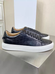 Herren Sneaker Kroko Leder