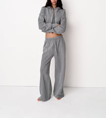 Lockere Flanell-Jogginghose