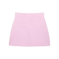 Elegante Strickjacke & Minirock im Europäischen & Amerikanischen Stil