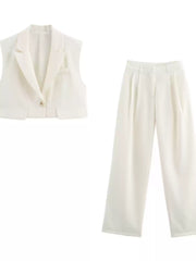 TWOTWINSTYLE Eleganter Französischer Kurzer Anzug