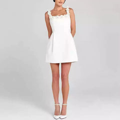 Ärmelloses Trägerkleid mit Blumenmuster