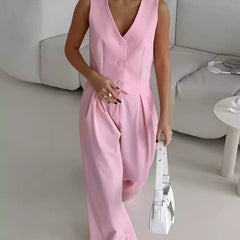 Damen Sommer Hosenanzug