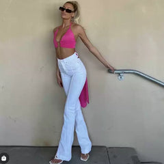 Damen Schlagjeans Cut-Out