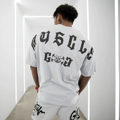 MSCT Homemade Trendige Hundekopf T-Shirts für Herren