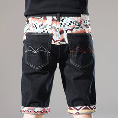 Sommerliche Bestickte Halblange Hose