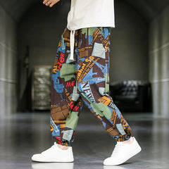 Chinesische Blumenhose Herren