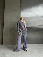 Europäisch-Amerikanisches Trainingsanzug-Set