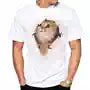 3D Katzen T-Shirt Herren