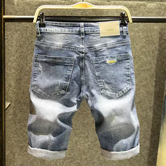Herren Ripped Denim Shorts
