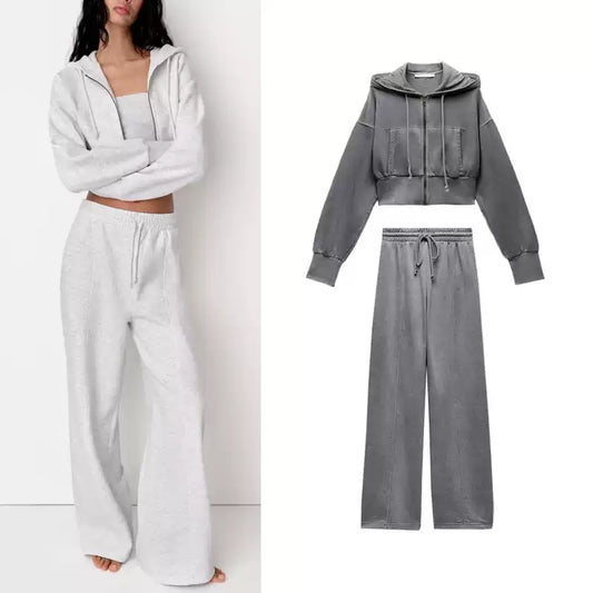 Lockere Flanell-Jogginghose