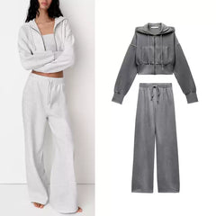 Lockere Flanell-Jogginghose