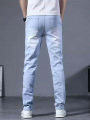 Herren Sommer-Jeans mit Gummibund