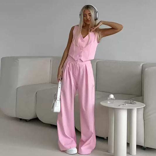 Damen Sommer Hosenanzug