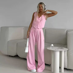 Damen Sommer Hosenanzug