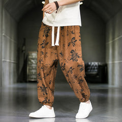 Chinesische Blumenhose Herren