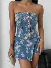 Rose Cowboy Zweiteiler im Amerikanischen Retro-Stil