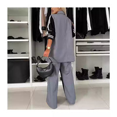 Lässiger Damen Zweiteiler: Doppelreihige Weste & Hose