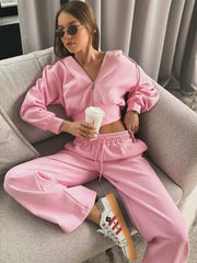 Europäisch-Amerikanisches Trainingsanzug-Set