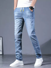 Herren Sommer-Jeans mit Gummibund