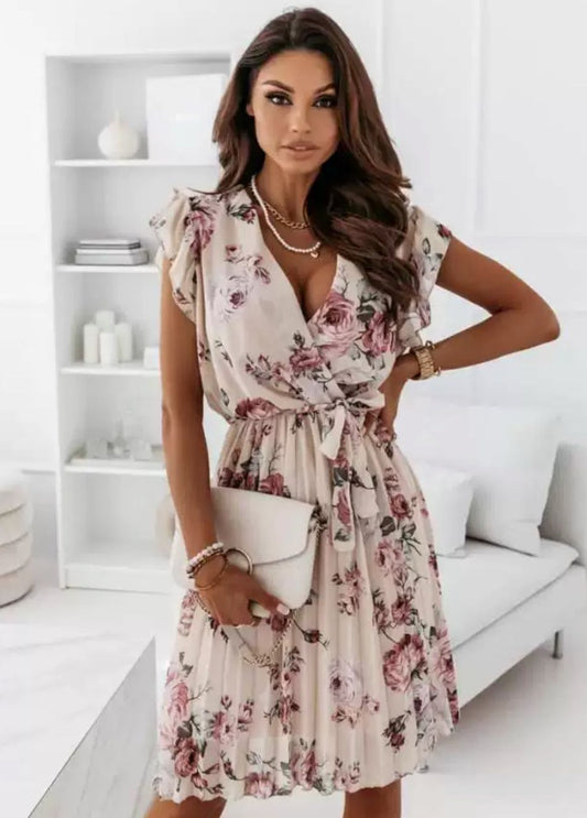 Elegantes Sommerkleid mit Blumenmuster